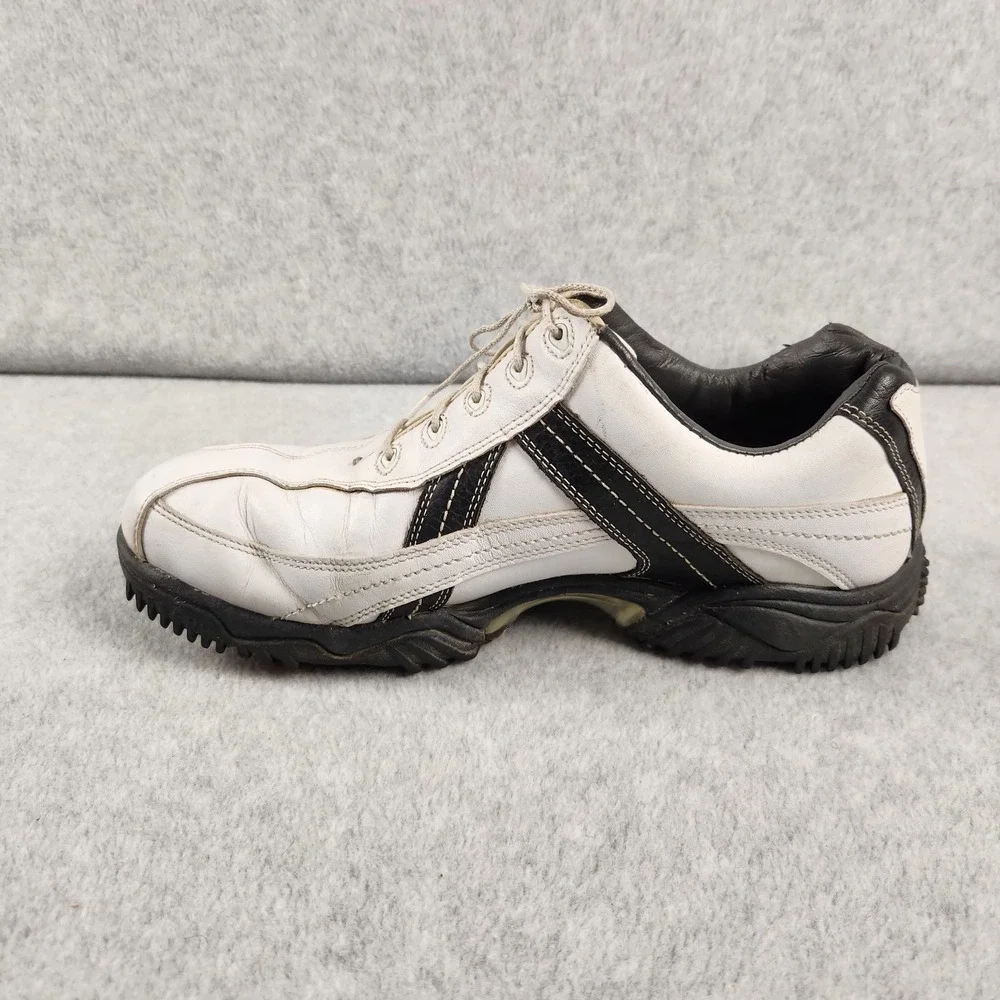 FootJoy Contour‎ Series Golf Shoes Men's 9.5 W White Black Leather 54051